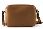 Elegant Brown Leather Camera Case Shoulder Bag