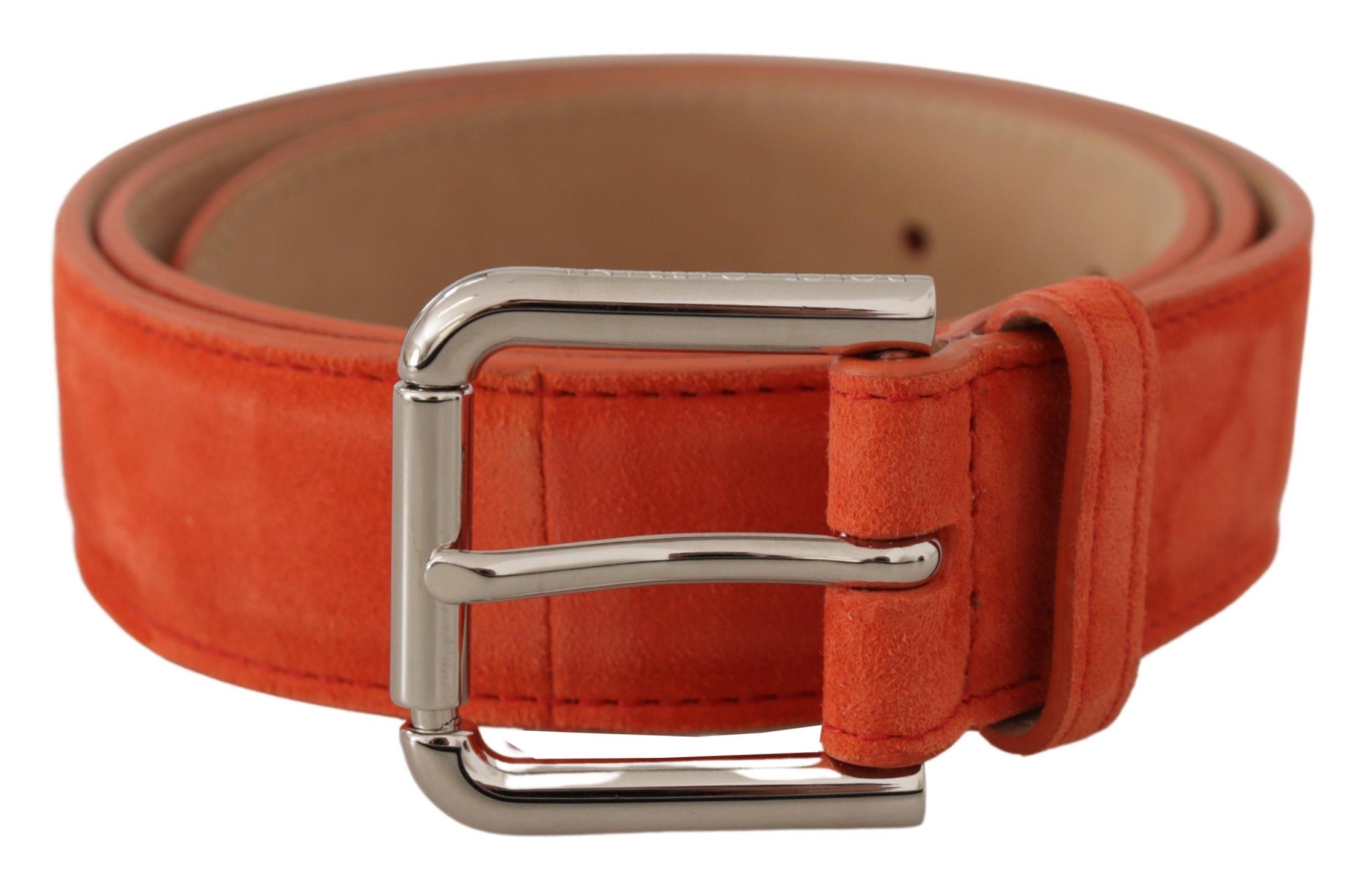 mocka-kombi-bälte med silverfärgad logobrooch