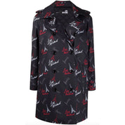 Svart polyesterkappa för damer