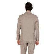 Beige Polyester Blazer