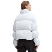 Light Blue Nylon Women Jacket