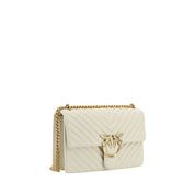 White Calf Leather Bos Taurus Shoulder Bag