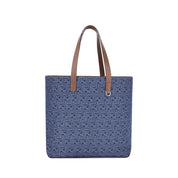 Light Blue Cotton Shoulder Bag