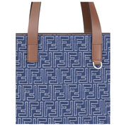 Light Blue Cotton Shoulder Bag
