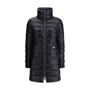 Black Polyamide Full-Length Jacket