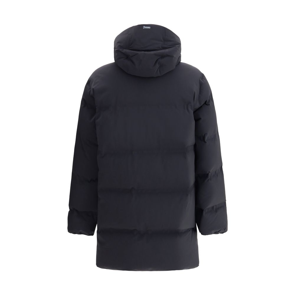 Black Polyester Coat