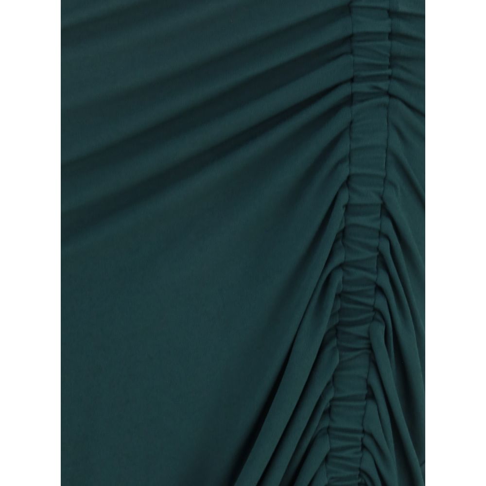 Green Viscose Casual Dress