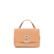 Beige Calf Leather Bos Taurus Handbag
