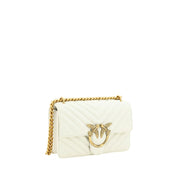 White Calf Leather Bos Taurus Shoulder Bag