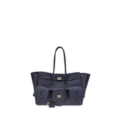 Blue Calf Leather Bos Taurus Shoulder Bag