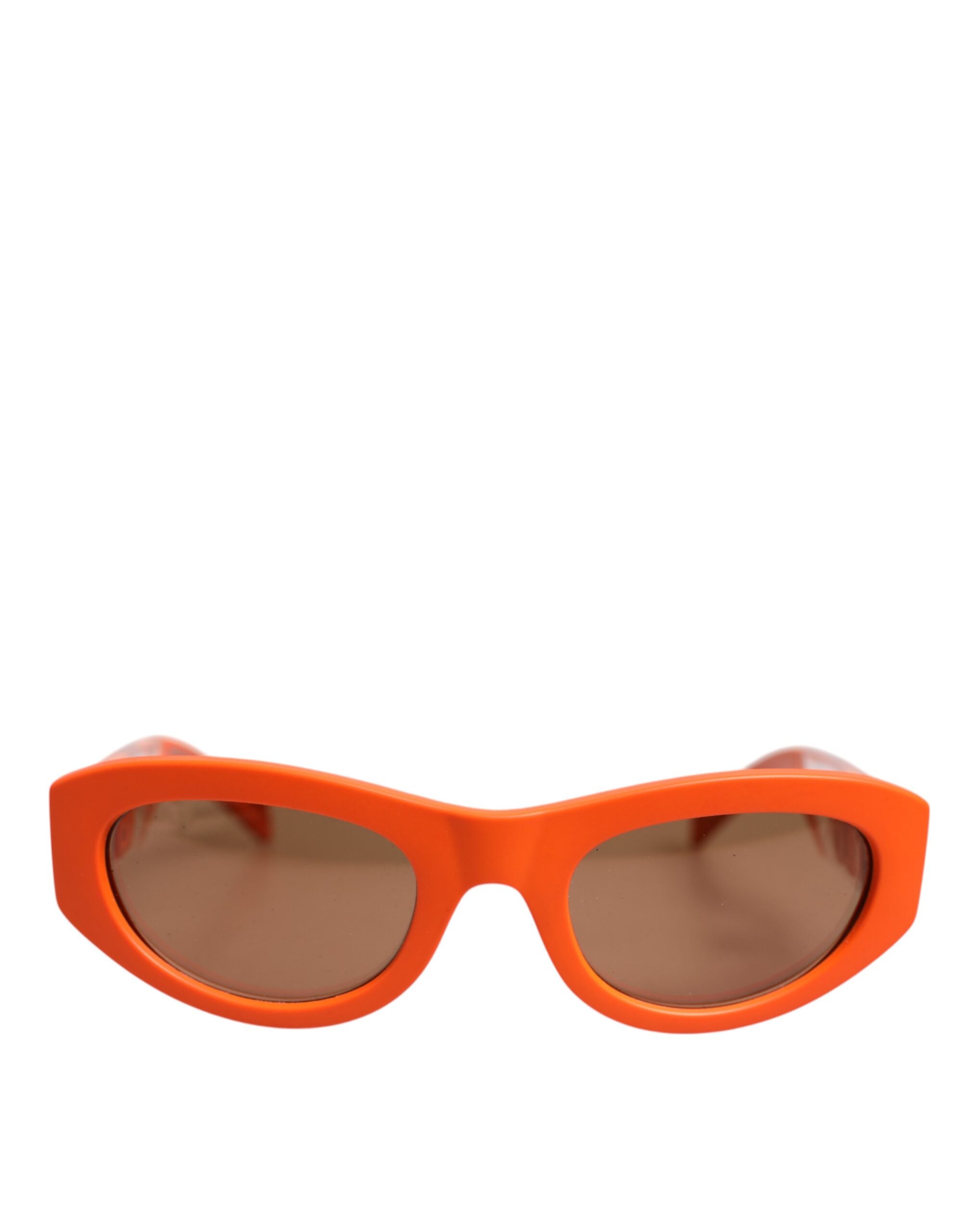 Orange Reborn To Live solglasögon med ovala glas och logo.