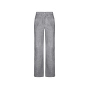 Gray Leather Pants
