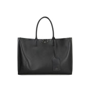 Black Calfskin Tote Bag