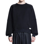 Black Cotton Sweatshirt
