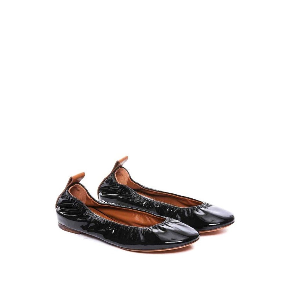 Black Calfskin Ballet Flats