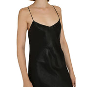 Black Acetate Casual Dress