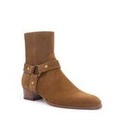 Brown Calfskin Ankle Boots