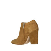 Brown Calfskin Ankle Boots