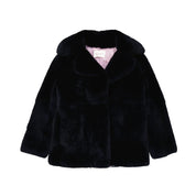 Blue Rabbit Fur Coat