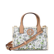 Beige Fabric Handbag