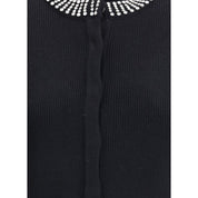 Black Nylon Cardigan