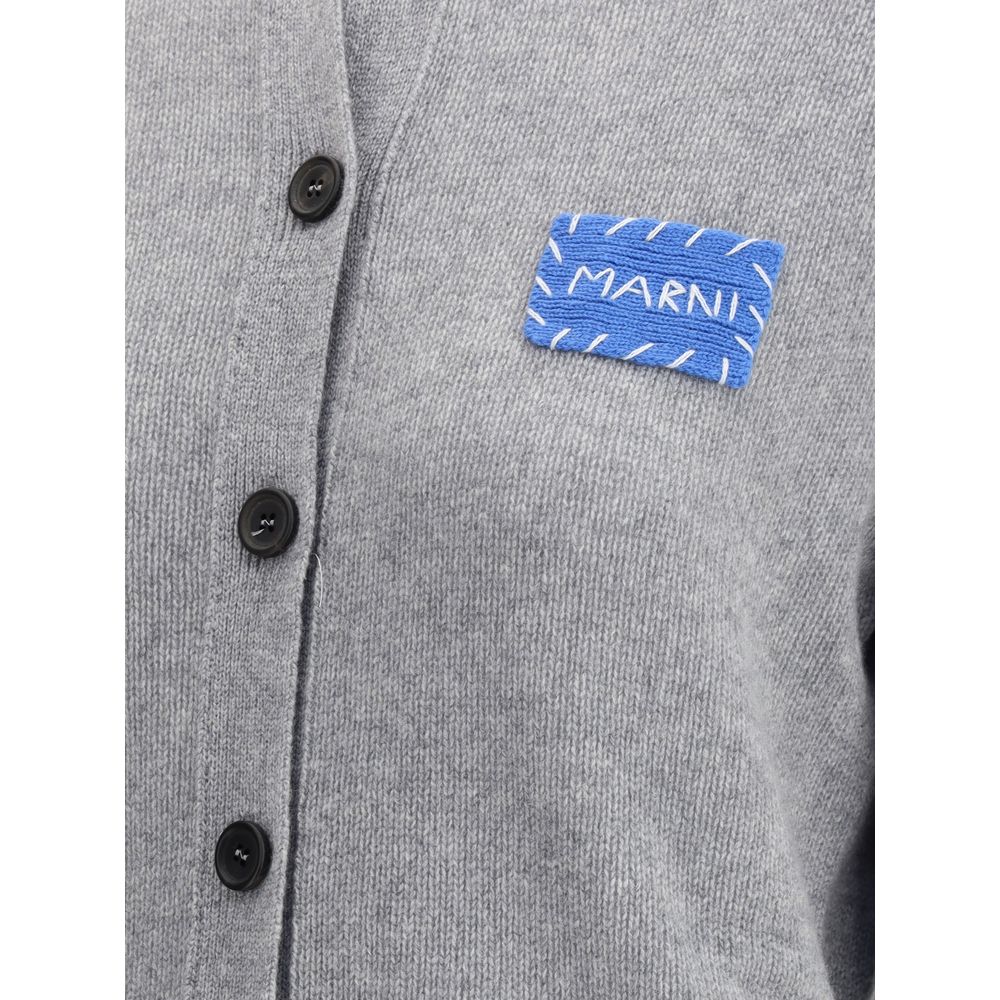 Gray Cashmere Cardigan