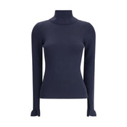 Blue Wool Turtleneck
