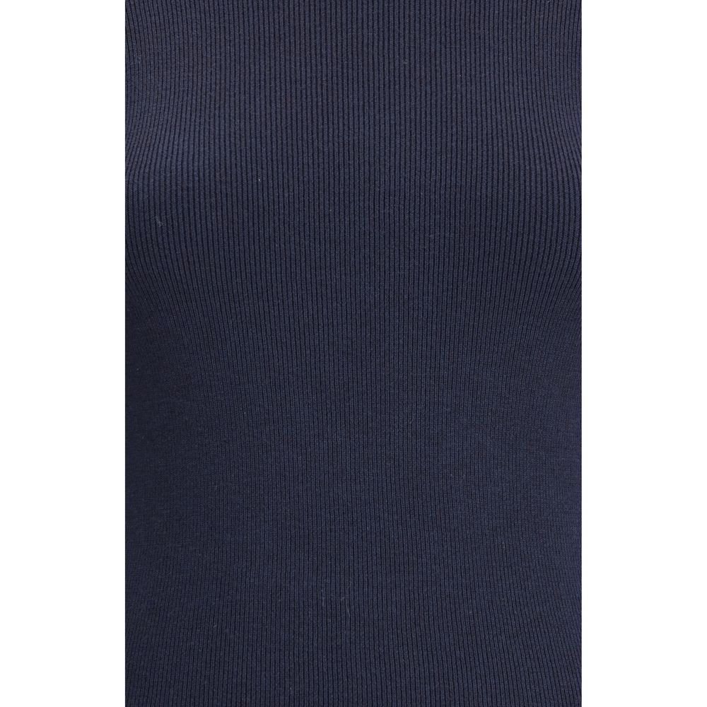 Blue Wool Turtleneck
