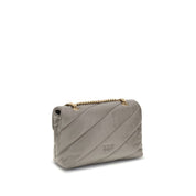 Gray Calf Leather Bos Taurus Shoulder Bag
