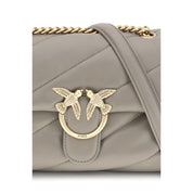 Gray Calf Leather Bos Taurus Shoulder Bag