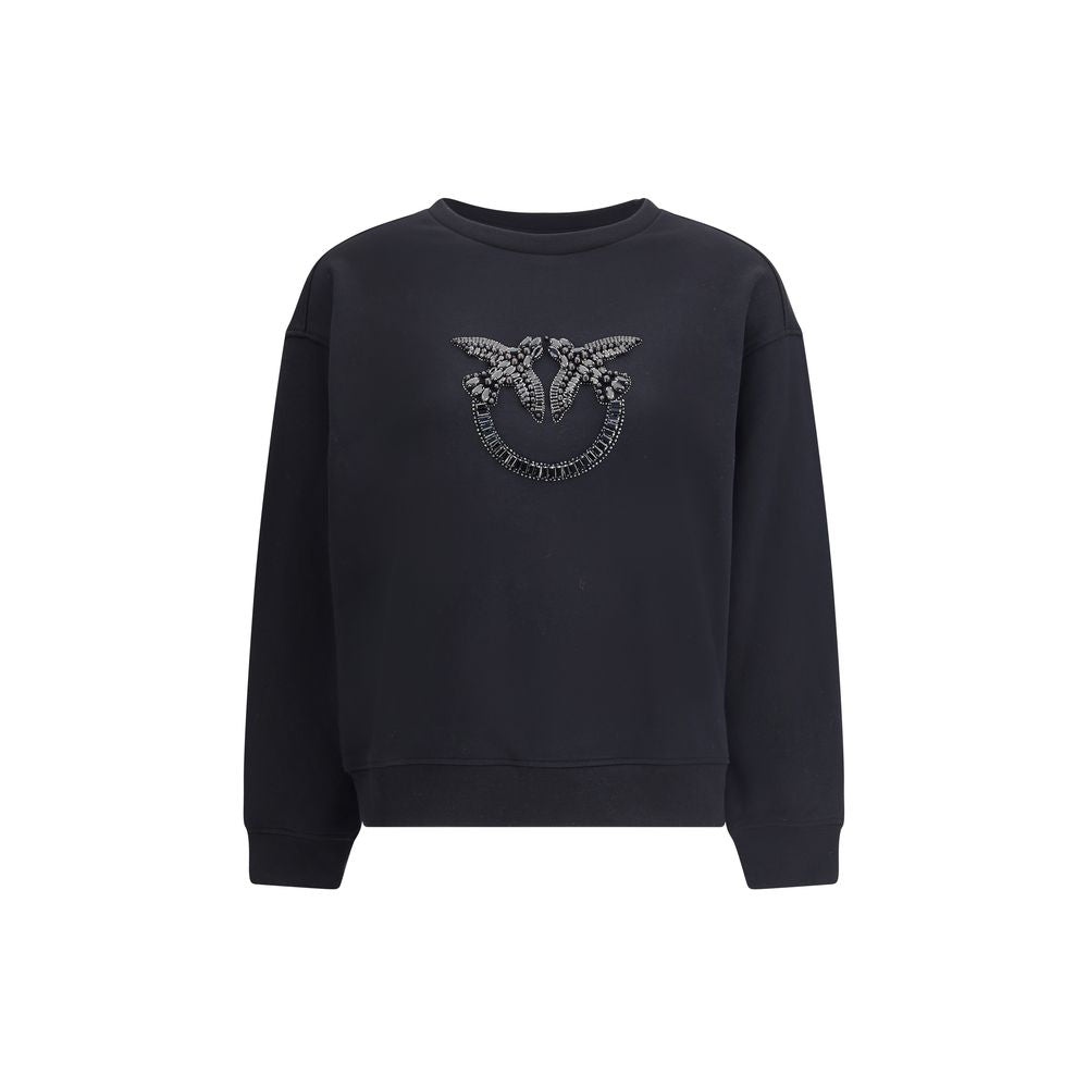 Black Cotton Sweatshirt