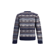 Blue Wool Cardigan