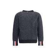 Black Fleece Wool Cardigan