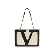 Cream Calf Leather Bos Taurus Shoulder Bag