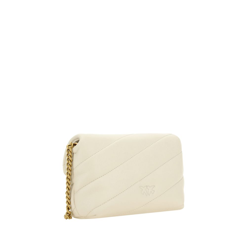 White Calf Leather Bos Taurus Shoulder Bag