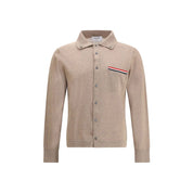 Beige Fleece Wool Cardigan