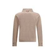 Beige Fleece Wool Cardigan