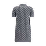 Gray Wool Casual Dress