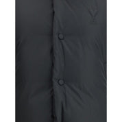 Black Polyamide Full-Length Jacket