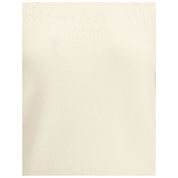 White Fleece Wool Sweatshirt