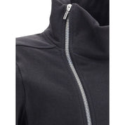 Black Cotton Full-Length Jacket