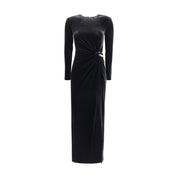 Black Polyester Cocktail Dress
