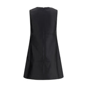 Black Polyester Casual Dress