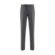 Gray Fleece Wool Dress Pants
