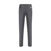 Gray Fleece Wool Dress Pants
