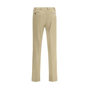 Beige Cotton Chino Pants