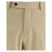 Beige Cotton Chino Pants