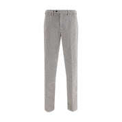 Gray Cotton Casual Pants