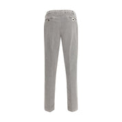 Gray Cotton Casual Pants