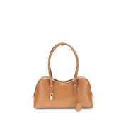 Beige Nylon Shoulder Bag